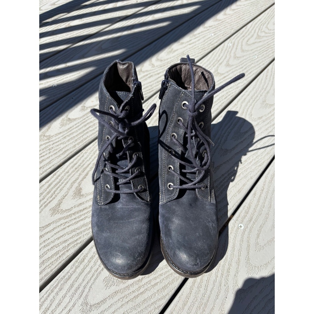 Taos Boots Women's Size US 6- 6.5 Boot Camp Blue Rugged Combat Moto Boot - Picture 7 of 11